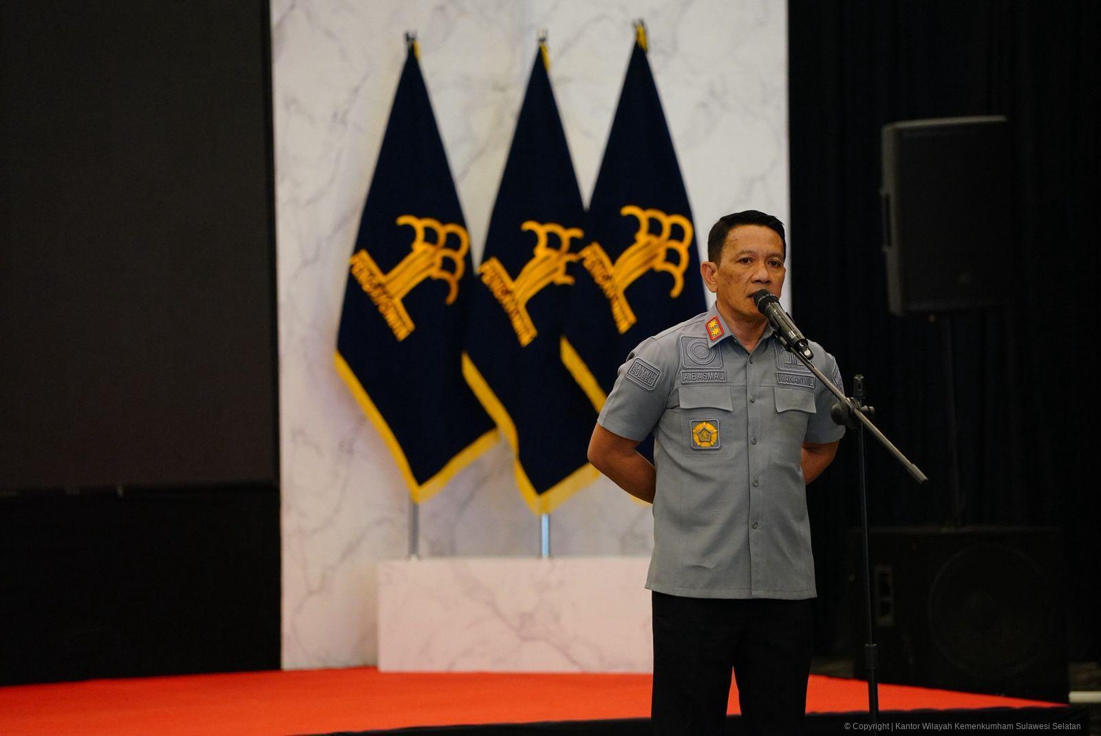 Kakanwil Kemenkum Sulsel Tekankan Penguatan Zona Integritas Menuju WBBM