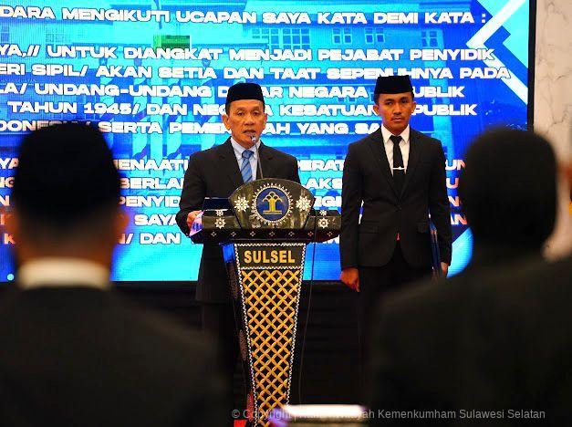 Kakanwil Kemenkum Sulsel Lantik 11 PPNS