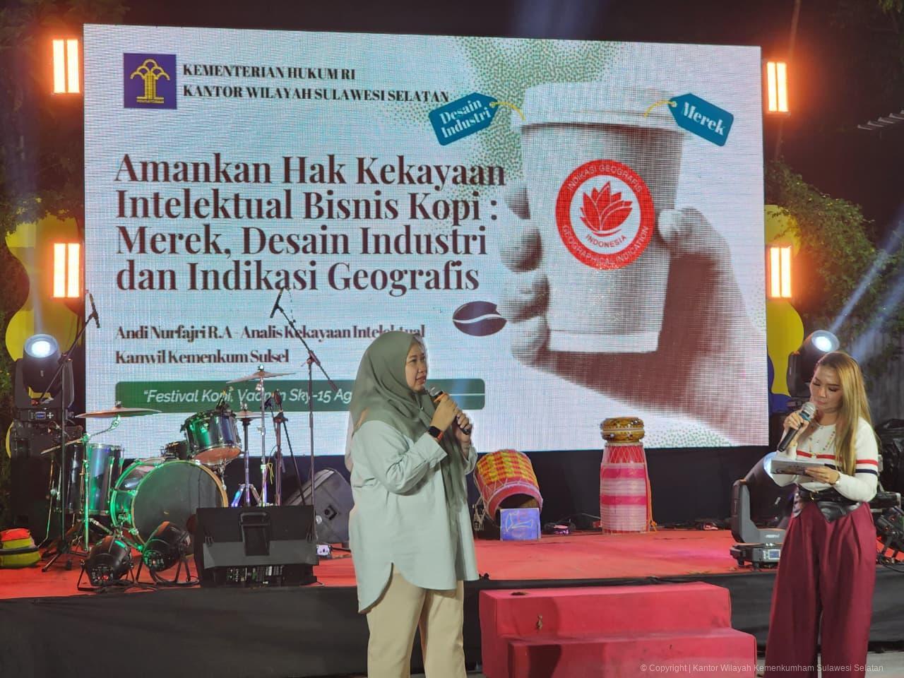 Kanwil Kemenkum Sulsel Edukasi Kekayaan Intelektual Pelaku UMKM Kopi
