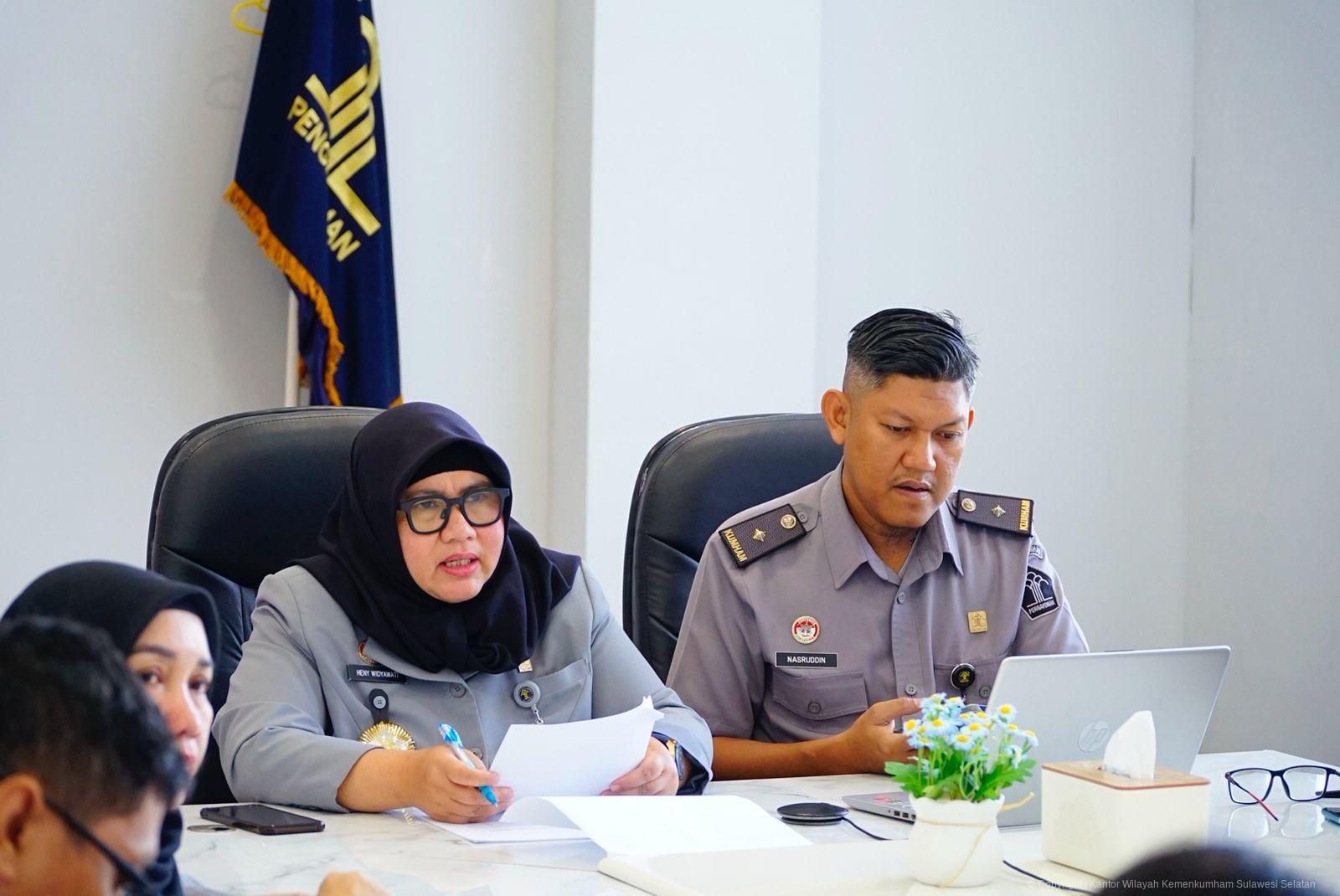 Kanwil Kemenkum Sulsel Gelar Rakor Secara Virtual, Dorong Percepatan Pembentukan Posbankum di Desa/Kelurahan
