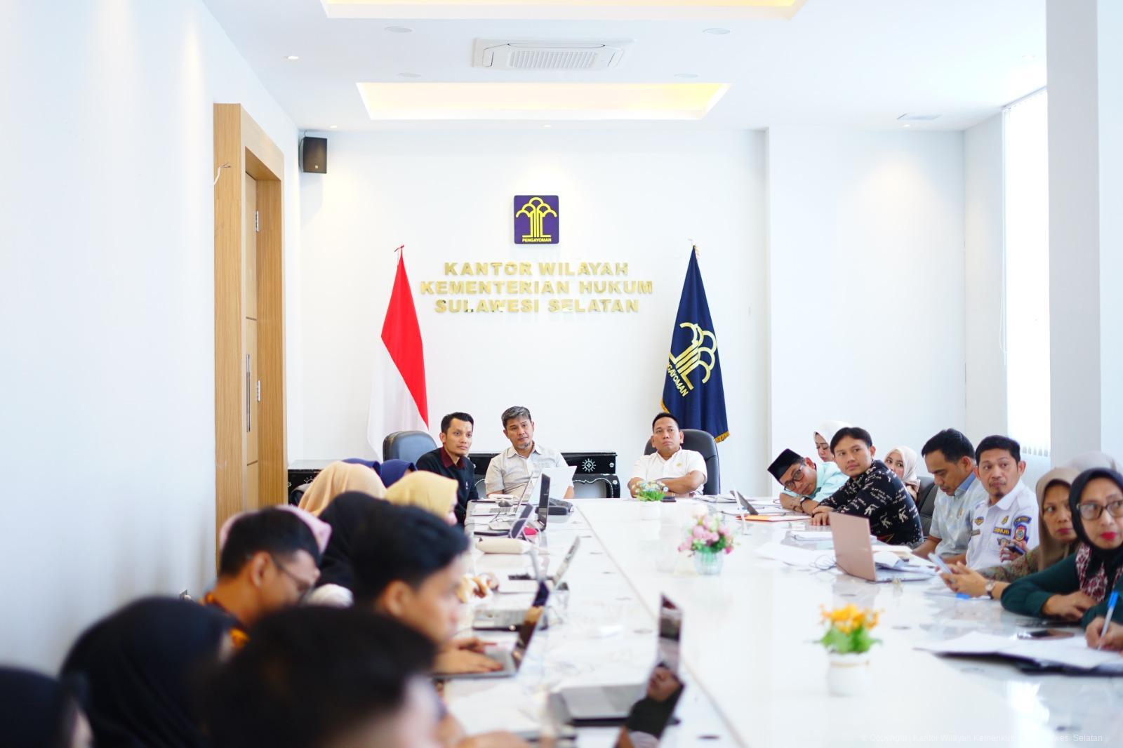 Kanwil Kemenkum Sulsel Bahas Harmonisasi Ranperda Kota Makassar, Dari Cagar Budaya hingga Pengelolaan Parkir