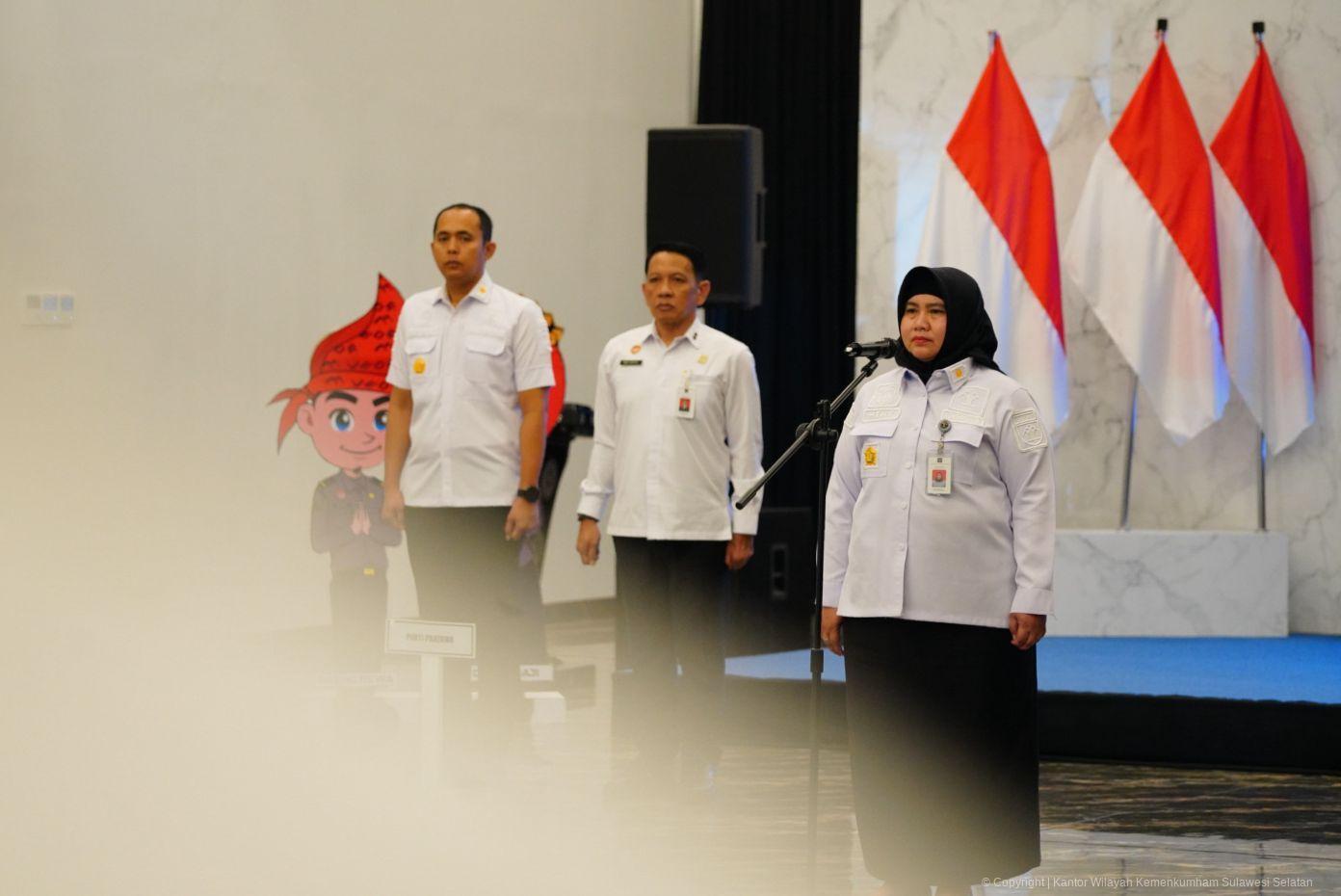 Perkuat Pembangunan Zona Integritas, Kanwil Sulsel Tekankan Disiplin, Kebersihan, dan Pelayanan Prima