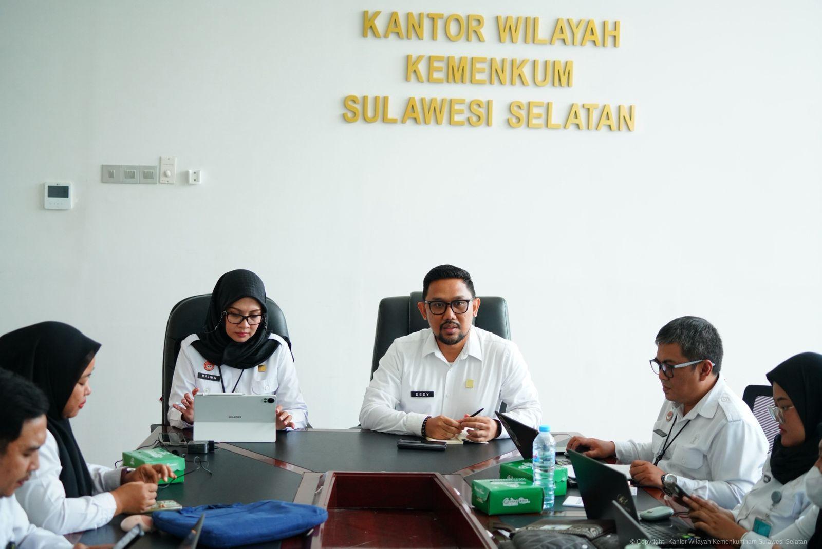 Kanwil Kemenkum Sulsel Gelar Supervisi RKA-K/L Pagu Anggaran TA 2026