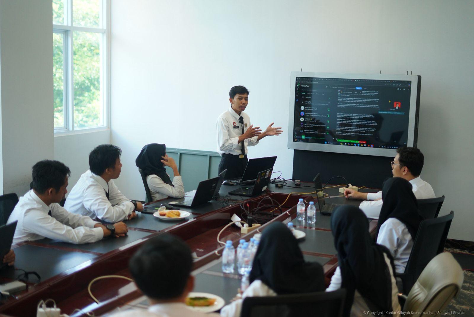 Sosialisasi Whatsapp Chatbot AI, Langkah Awal Kanwil Kemenkum Sulsel Hadirkan Layanan Informasi Berbasis Digital