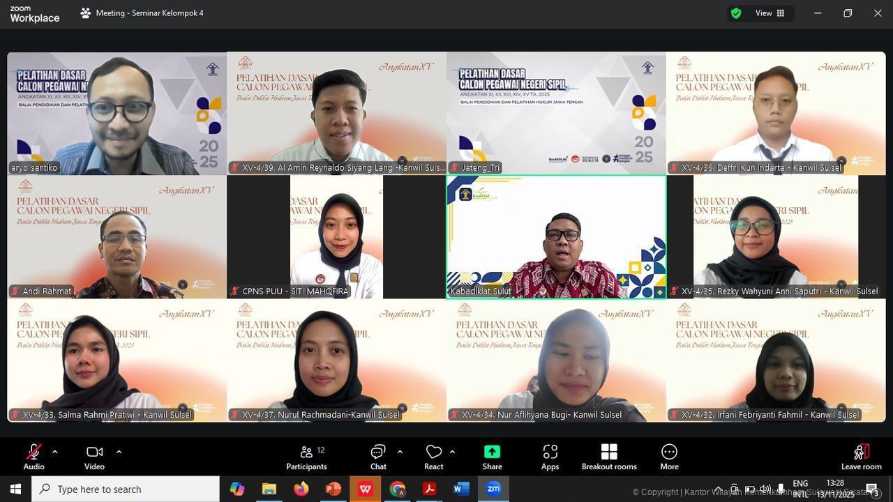 CPNS Kemenkum Sulsel Tunjukkan Dampak Positif, Kakanwil Sampaikan Apresiasi