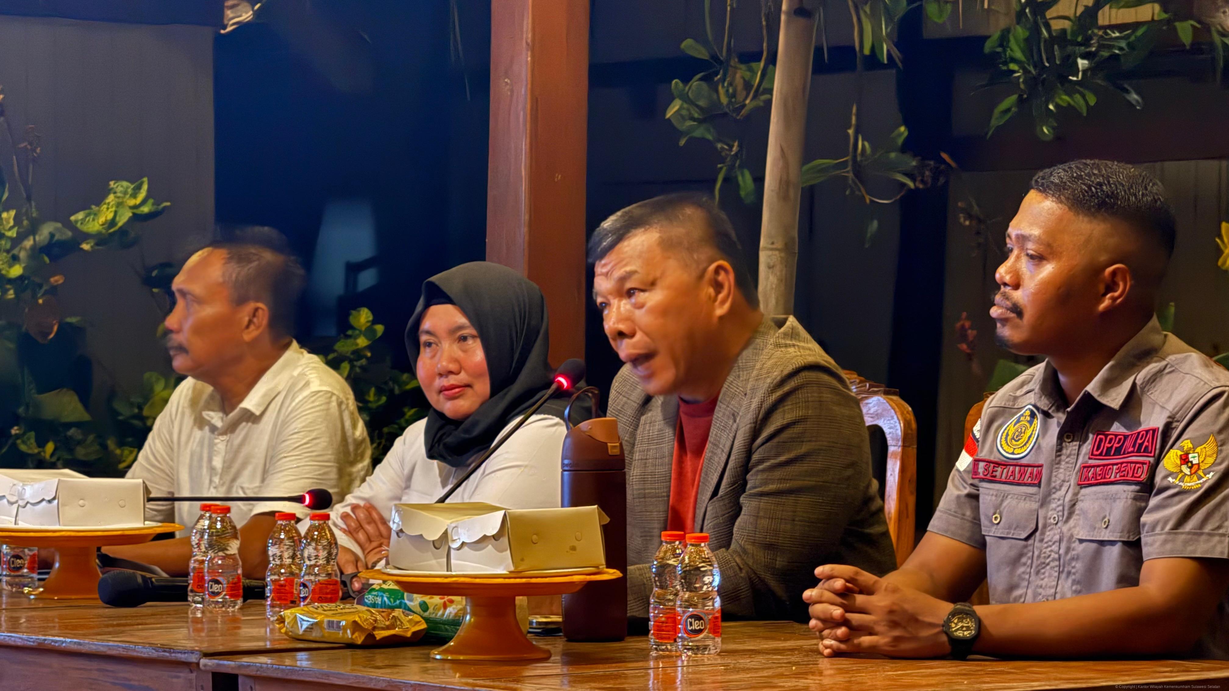 Kanwil Kemenkum Sulsel Gelar Rapat Koordinasi Pembentukan NLPA Dewan Pimpinan Daerah Sulsel di Bulukumba