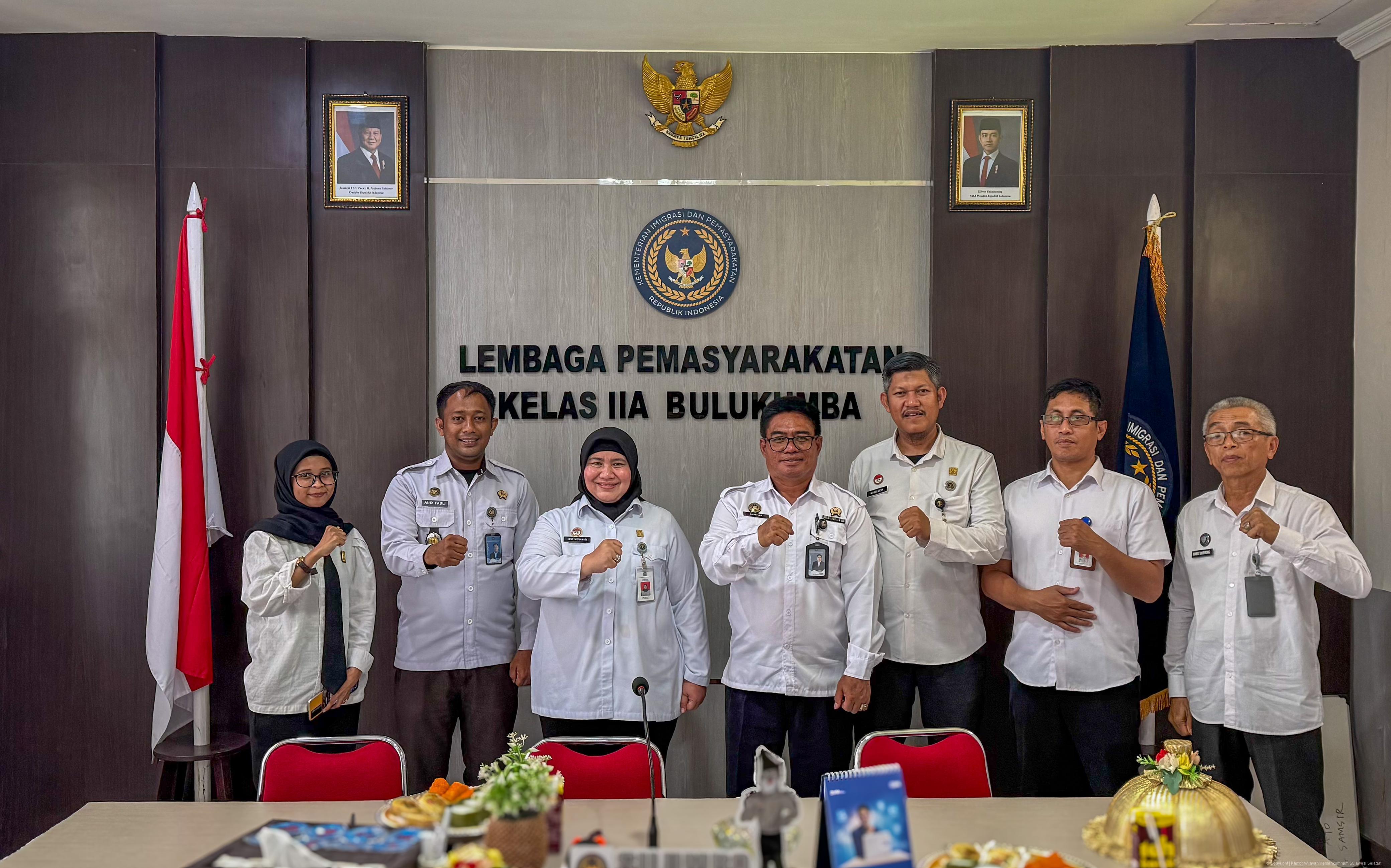 Kanwil Kemenkum Sulsel Lakukan Monev Layanan Bantuan Hukum di Lapas Kelas IIA Bulukumba