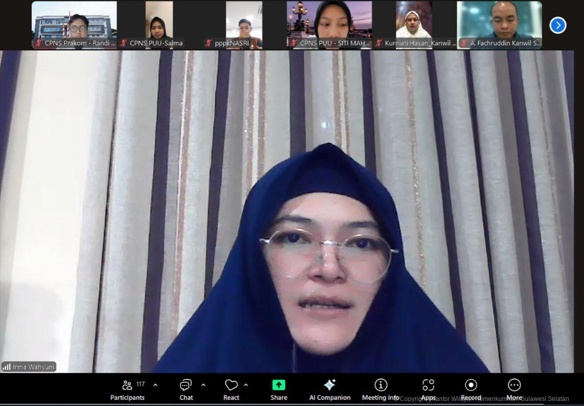 Arahan Akhir Pekan, Jajaran Kanwil Kemenkum Sulsel Dihimbau Waspadai Cuaca Ekstrem