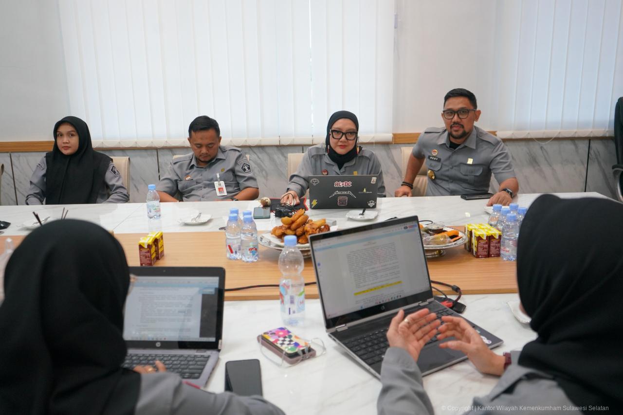Kanwil Kemenkum Sulsel Komitmen Tingkatkan Integritas dan Pengendalian Internal Melalui Evaluasi Manajemen Risiko