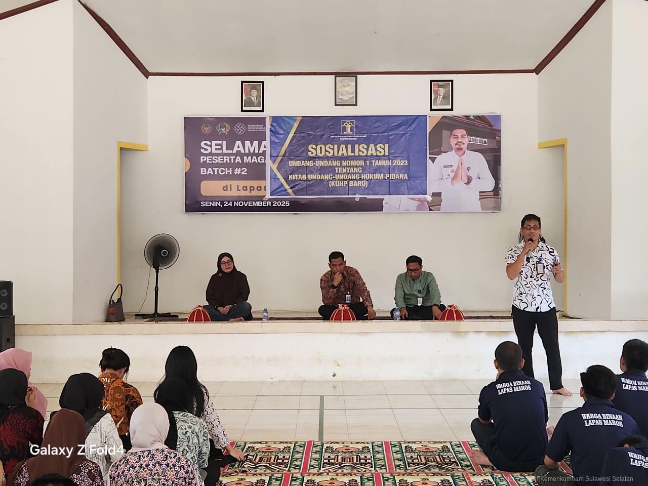 Kemenkum Sulsel Gelar Penyuluhan Hukum: Arah Baru Pidana Melalui KUHP Baru