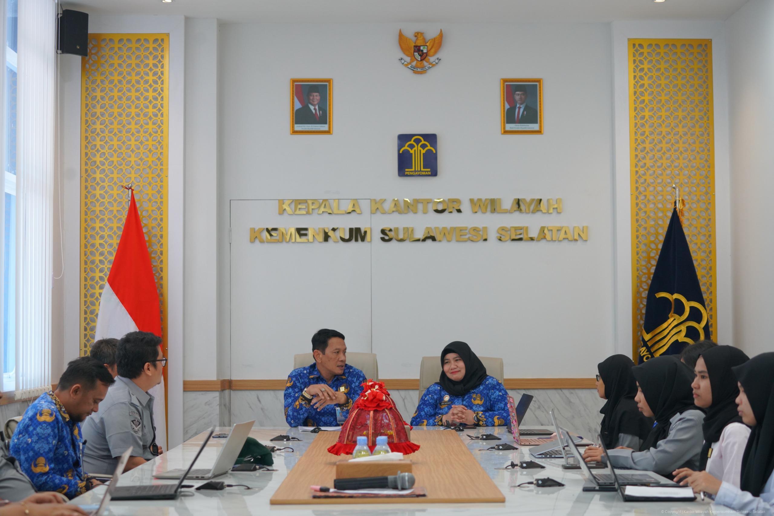 Kanwil Kemenkum Sulsel Siap Kawal Pelaksanaan Audit Ketaatan Bantuan Hukum Oleh Itjen