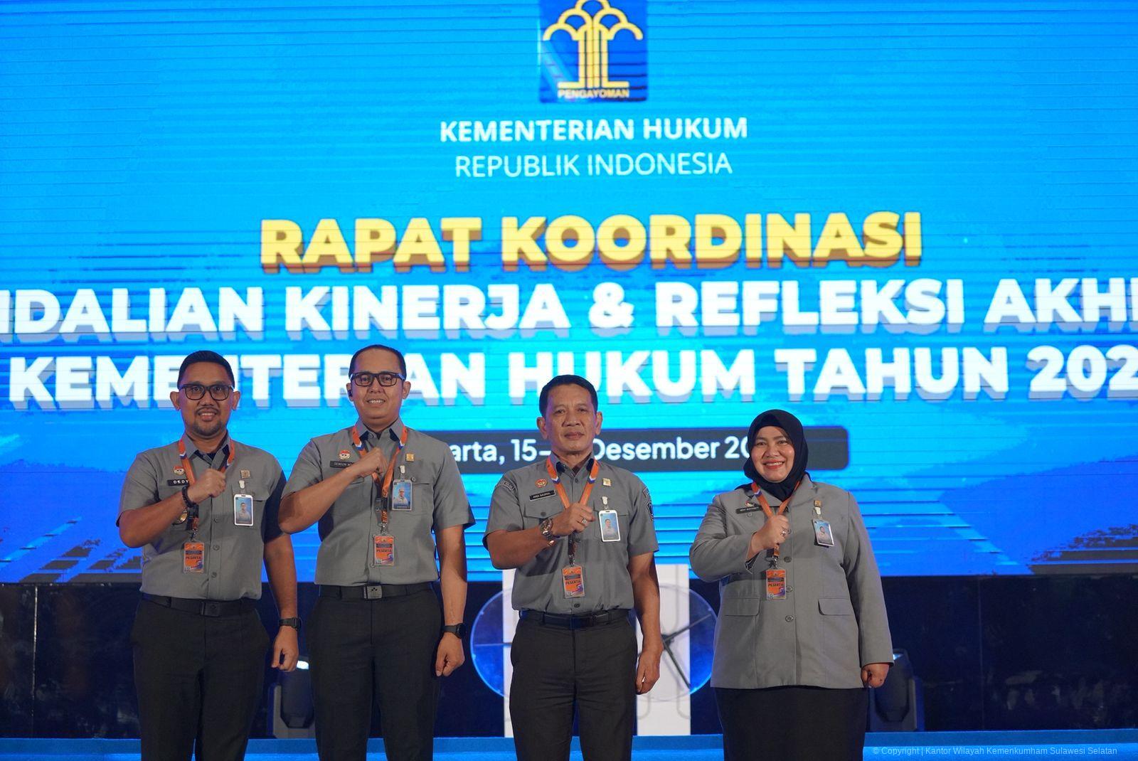 Rakor Pengendalian Kinerja Kemenkum 2025, Kanwil Kemenkum Sulsel Tegaskan Komitmen Dukungan Program Prioritas