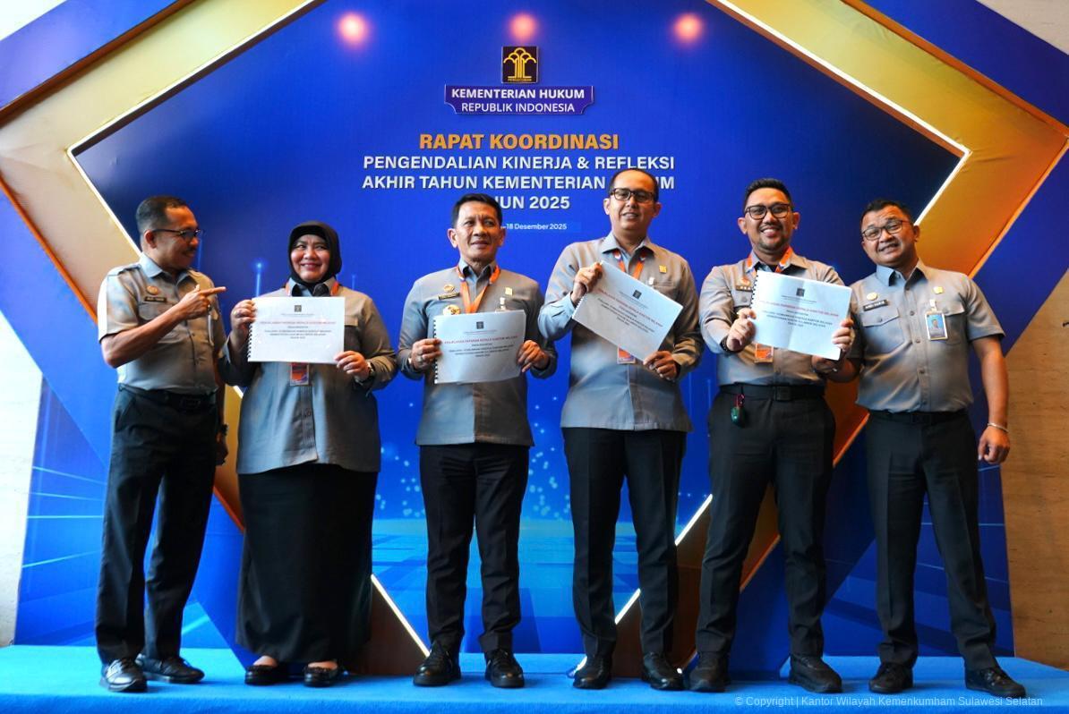 Evaluasi Kinerja 2025, Kakanwil Kemenkum Sulsel Paparkan Capaian dan Tantangan Strategis
