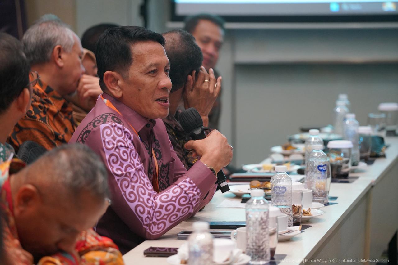 Kakanwil Kemenkum Sulsel Terlibat Aktif Susun Rencana Aksi Perjanjian Kinerja Tahun 2026