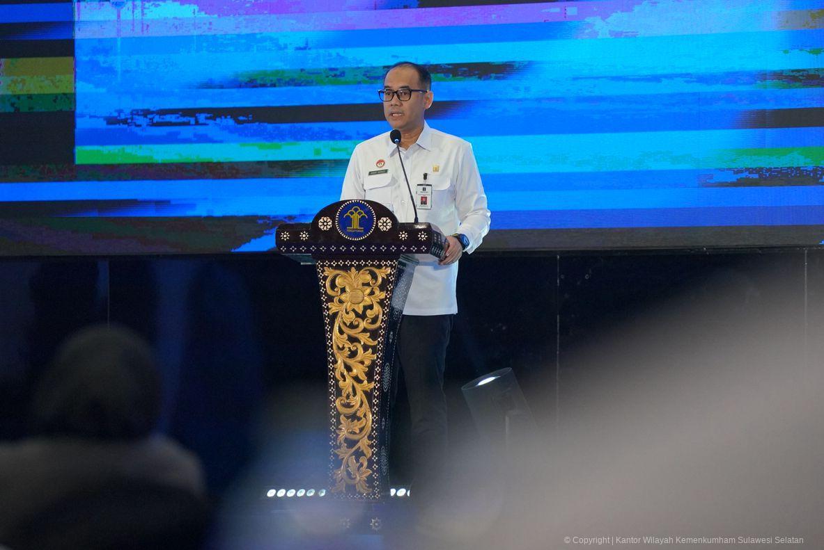 Kakanwil, Kadiv Hingga Kabag TUM Kanwil Kemenkum Sulsel Ikuti Panel Hasil Pembahasan Komisi 