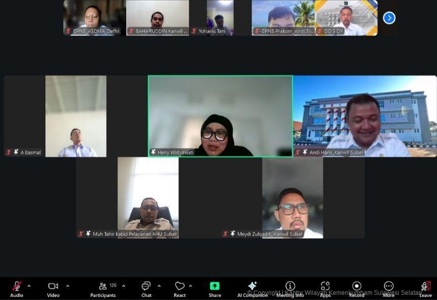 Sambut Tahun 2026, Jajaran Kanwil Kemenkum Sulsel Diminta Perkuat Komitmen Kinerja ASN
