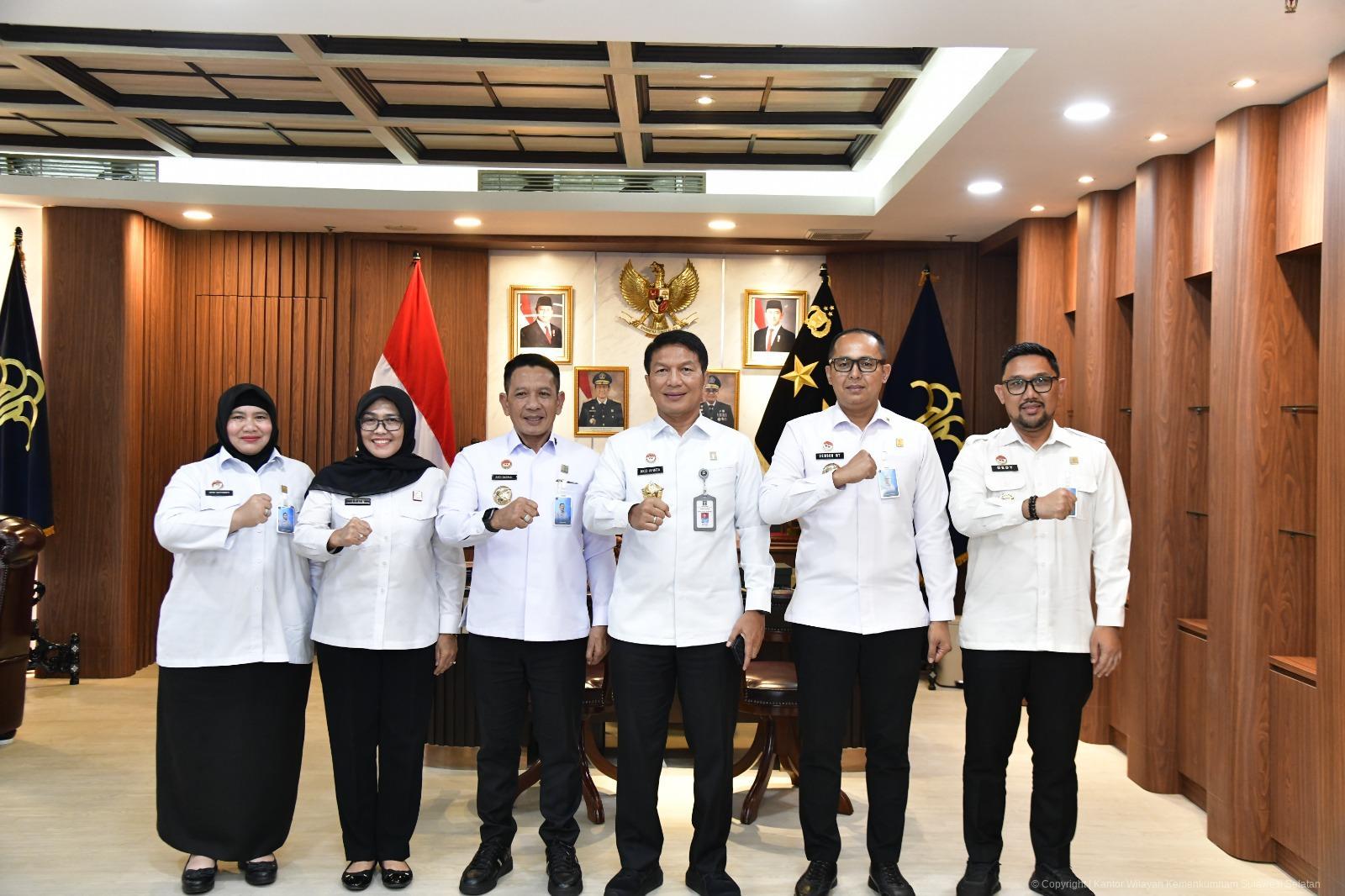 Kakanwil Kemenkum Sulsel Bertemu Sekretaris Jenderal Bahas Penertiban Barang Milik Negara