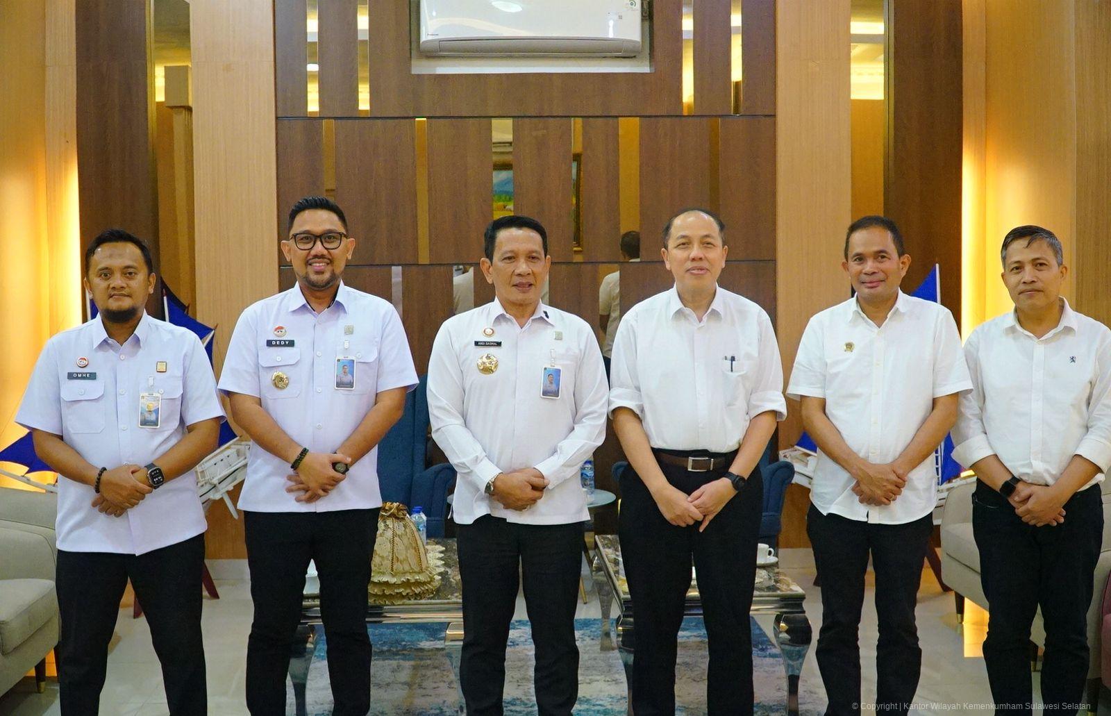 Kakanwil Kemenkum Sulsel Perkuat Koordinasi dengan ATR/BPN Sulsel dalam Pengamanan Barang Milik Negara