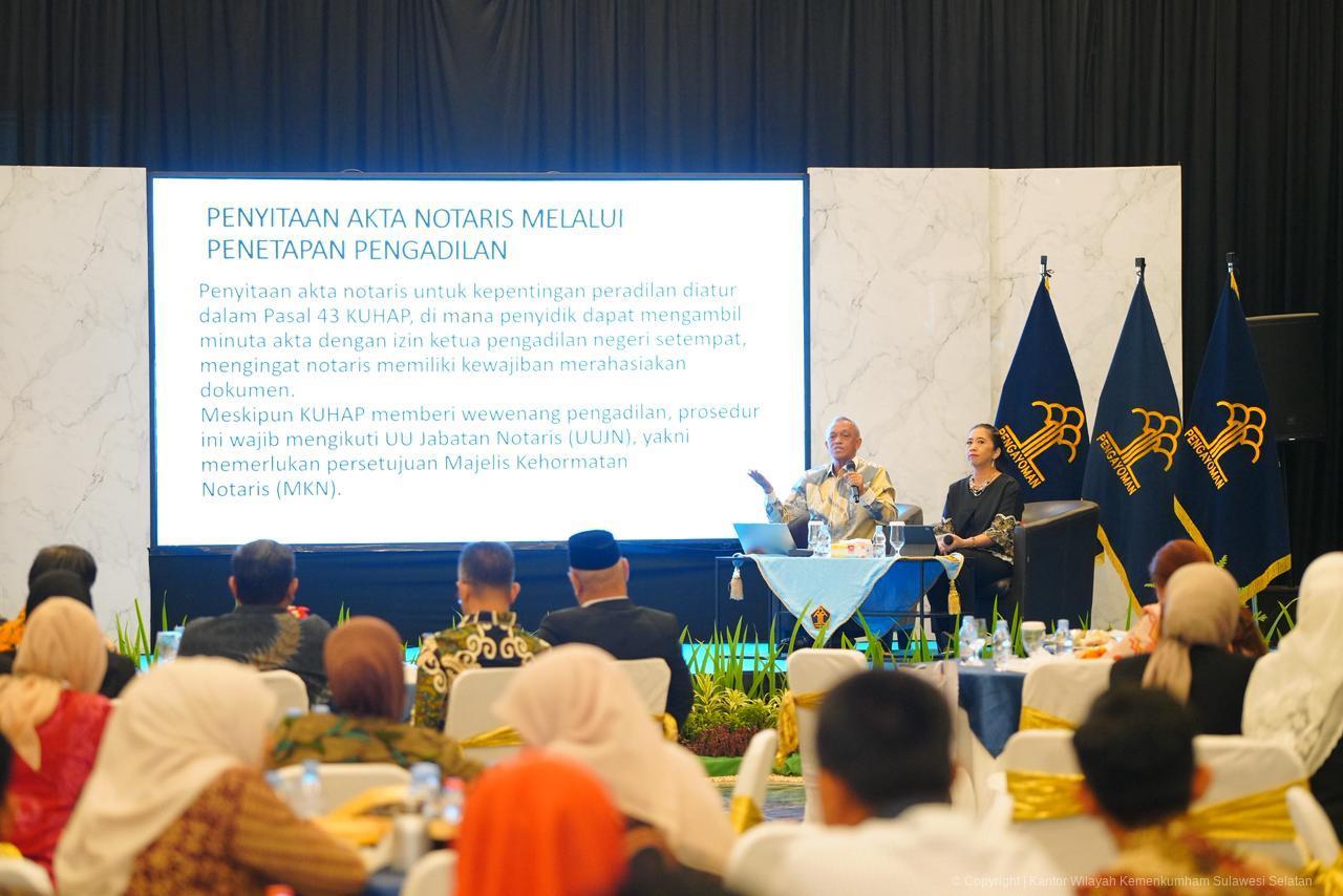 Guru Besar Fakultas Hukum Unhas Perkuat Peran Majelis Pengawas Notaris Sulsel