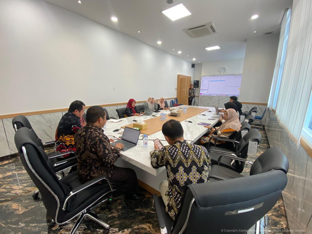 Kanwil Kemenkum Sulsel Fasilitasi Harmonisasi Pergub Rencana Induk dan Peta Jalan Pertumbuhan Ekonomi Hijau 2025–2029