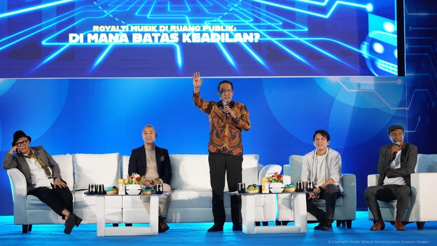 Kanwil Kemenkum Sulsel Ikuti Diskusi Royalti Musik Secara Virtual