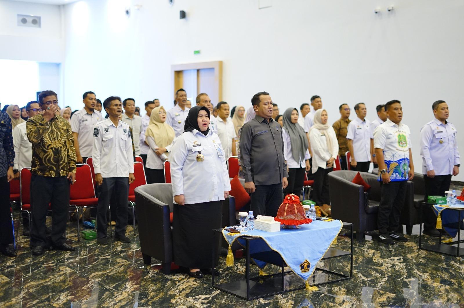 Perkuat Sinergi Pembentukan Produk Hukum Daerah, Kanwil Kemenkum Sulsel Gelar Rapat Koordinasi