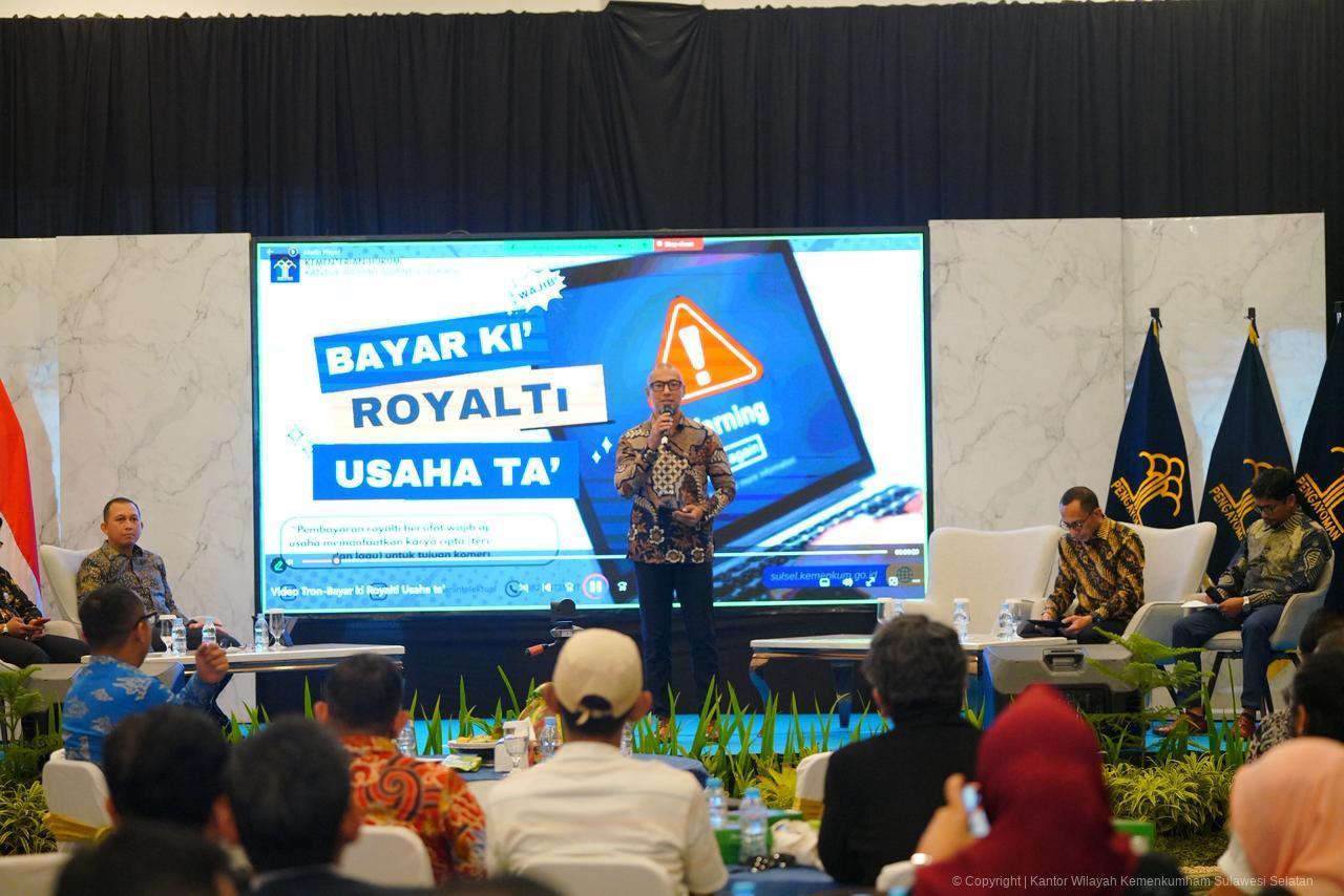 Marcell Siahaan Edukasi Pelaku Usaha Soal Royalti di Makassa
