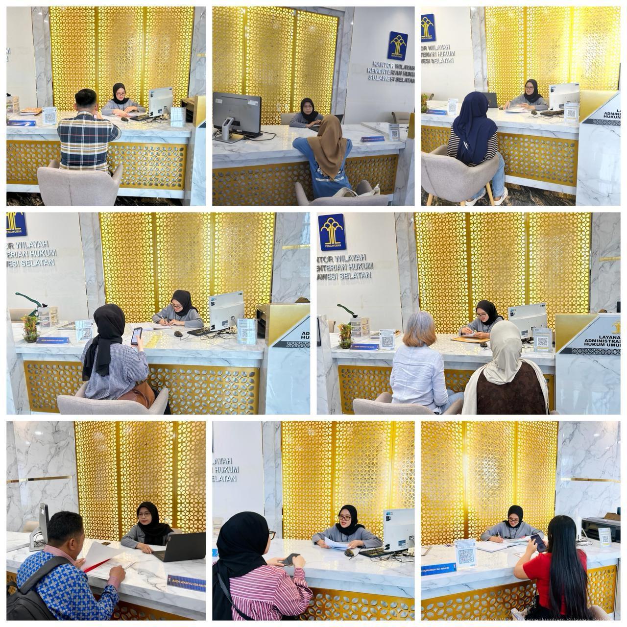 Dalam Sehari, Kemenkum Sulsel Layani Apostille hingga Pengesahan Badan Hukum