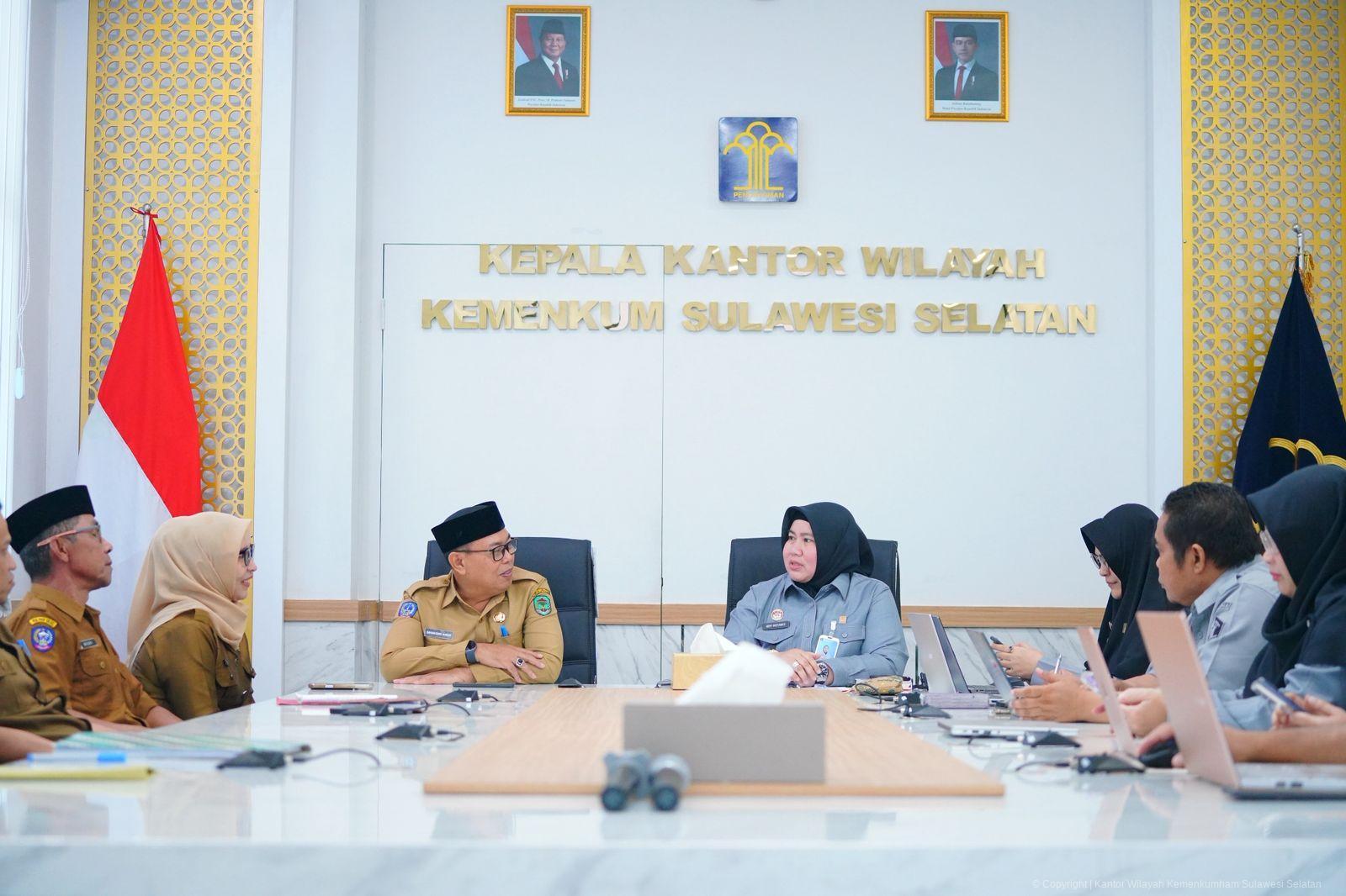Kanwil Kemenkum Sulsel Terima Kunjungan Pemda Luwu Utara Bahas Harmonisasi Produk Hukum Daerah