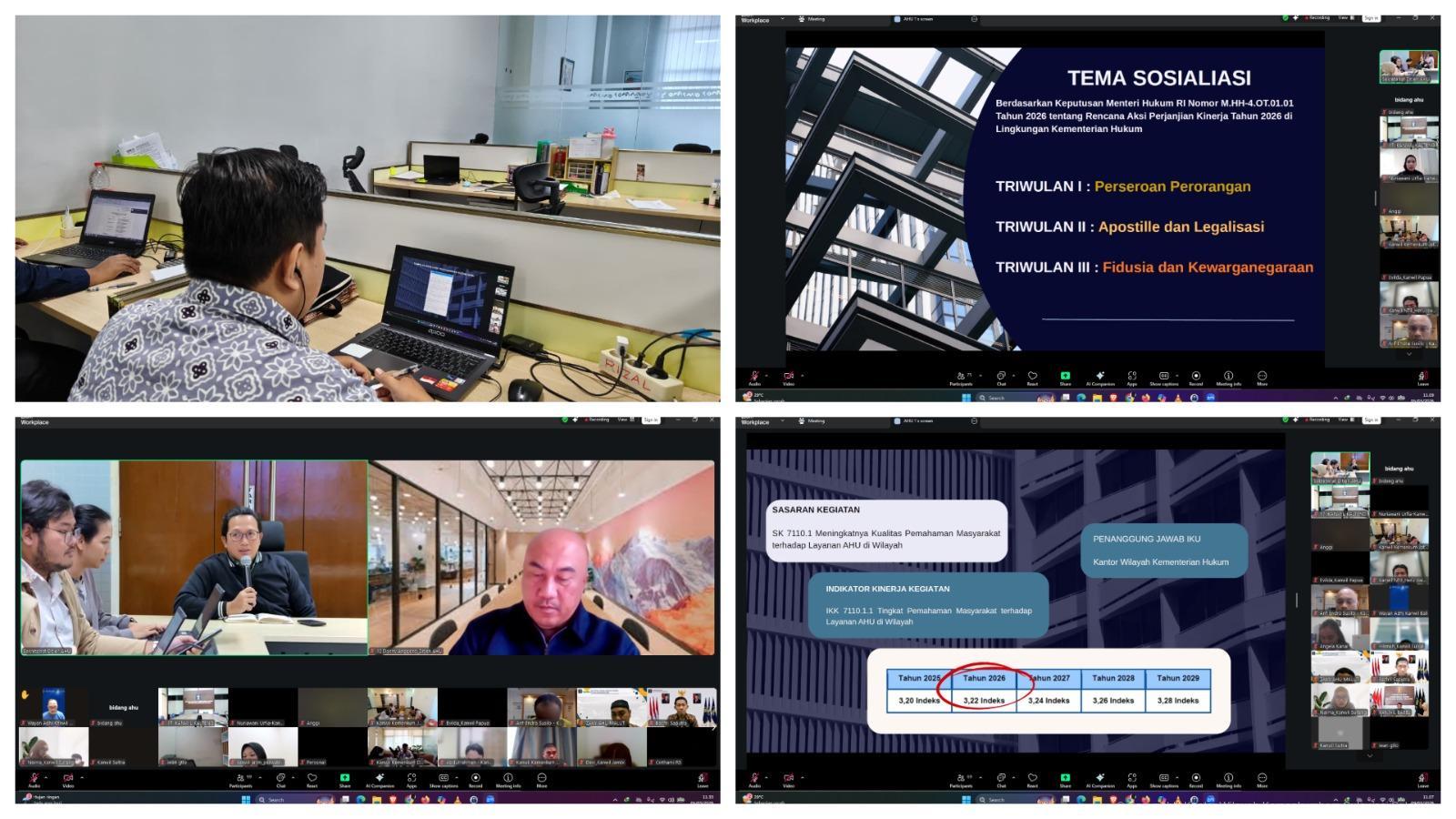 Kemenkum Sulsel Ukur Pemahaman Masyarakat, Layanan AHU Ditarget Capai Indeks 3,22 di 2026