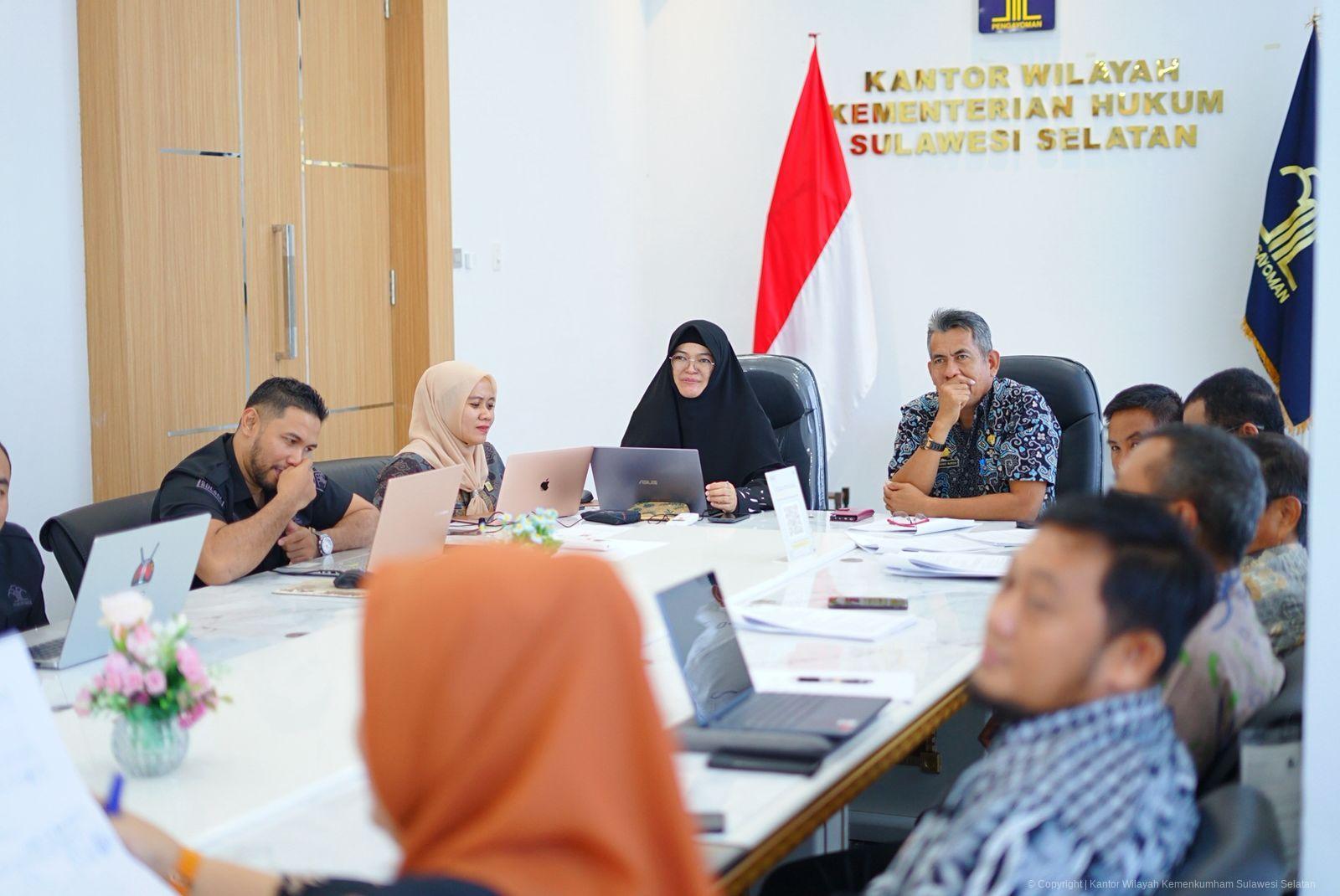 Kanwil Kemenkum Sulsel Harmonisasi Ranperbup Sidrap tentang Standar Harga, Outsourcing, hingga Perjalanan Dinas