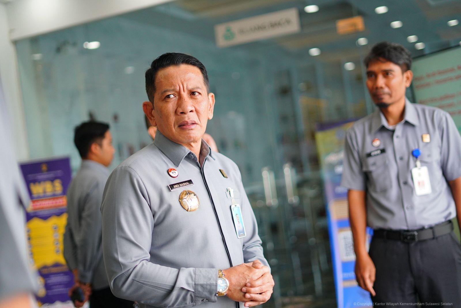 Andi Basmal Ingatkan Jajaran Kanwil Kemenkum Sulsel Tuntaskan Pekerjaan Sebelum Libur Idul Fitri