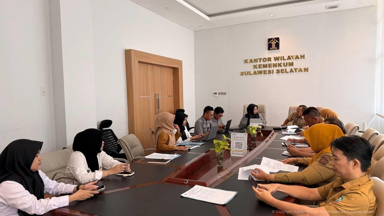 Kanwil Kemenkum Sulsel Harmonisasi Ranperbup Pangkep tentang Pengelolaan Keuangan BLUD Puskesmas