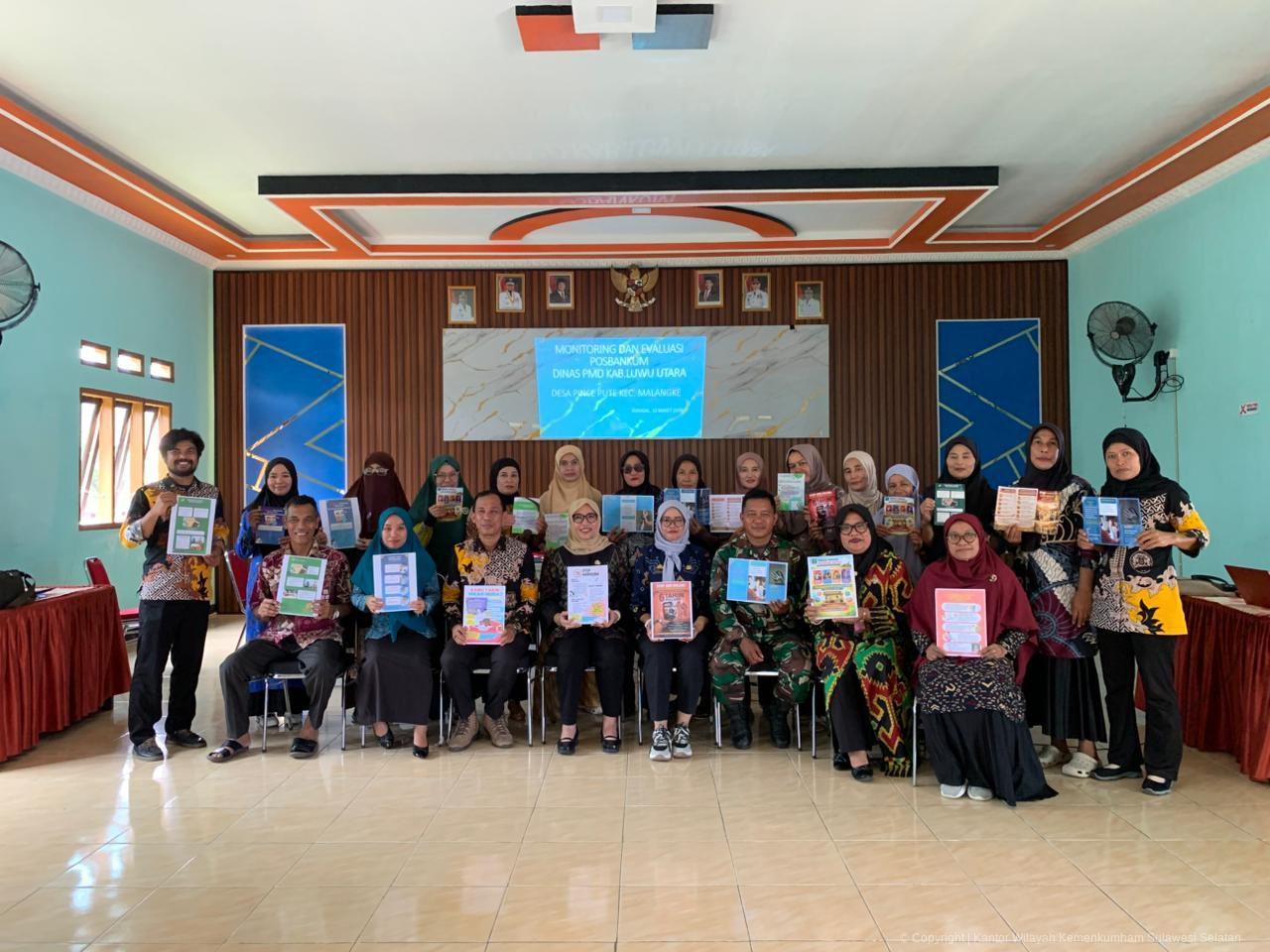 Akses Keadilan Makin Dekat diDesa, Kadis PMD Luwu Utara jadikan Desa PincePute Percontohan Posbankum