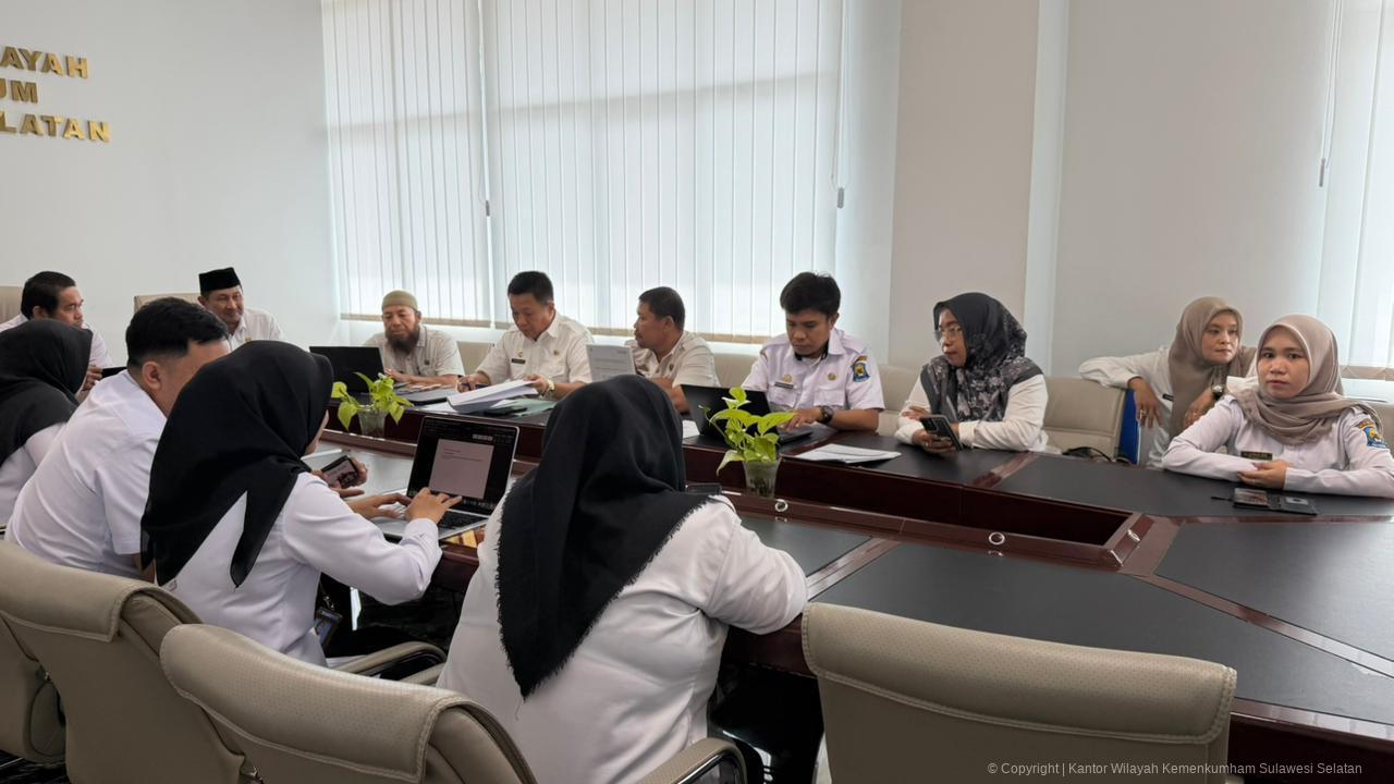 Kanwil Kemenkum Sulsel Fasilitasi Kab. Jeneponto, Harmonisasi Ranperda tentang Penyaluran Dana Desa