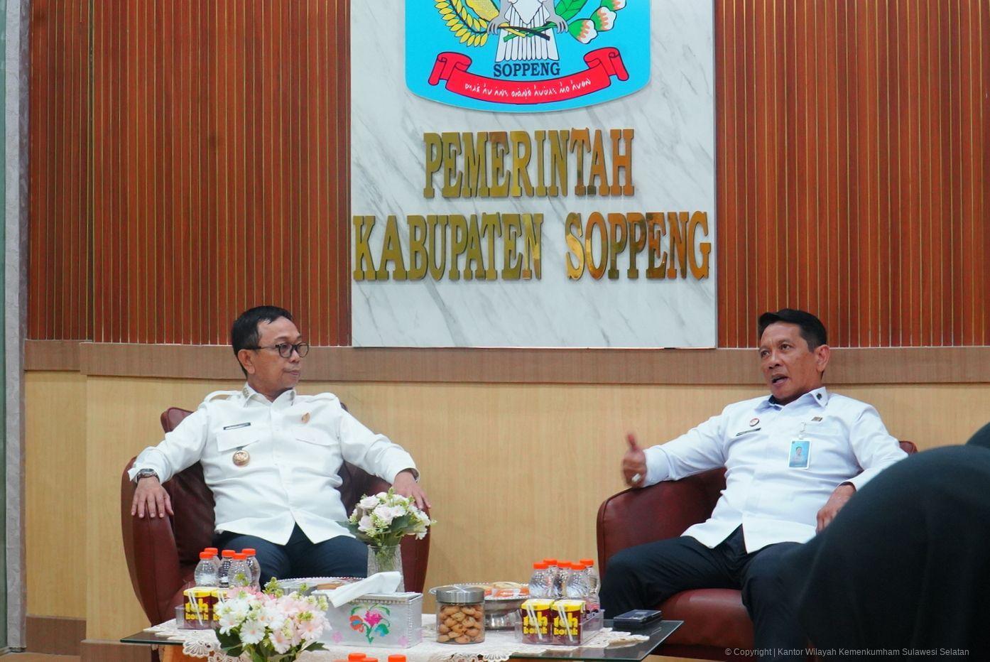 Perkuat Perlindungan KI, Kakanwil Kemenkum Sulsel Bahas Perda untuk Cegah Klaim Potensi Daerah Soppeng