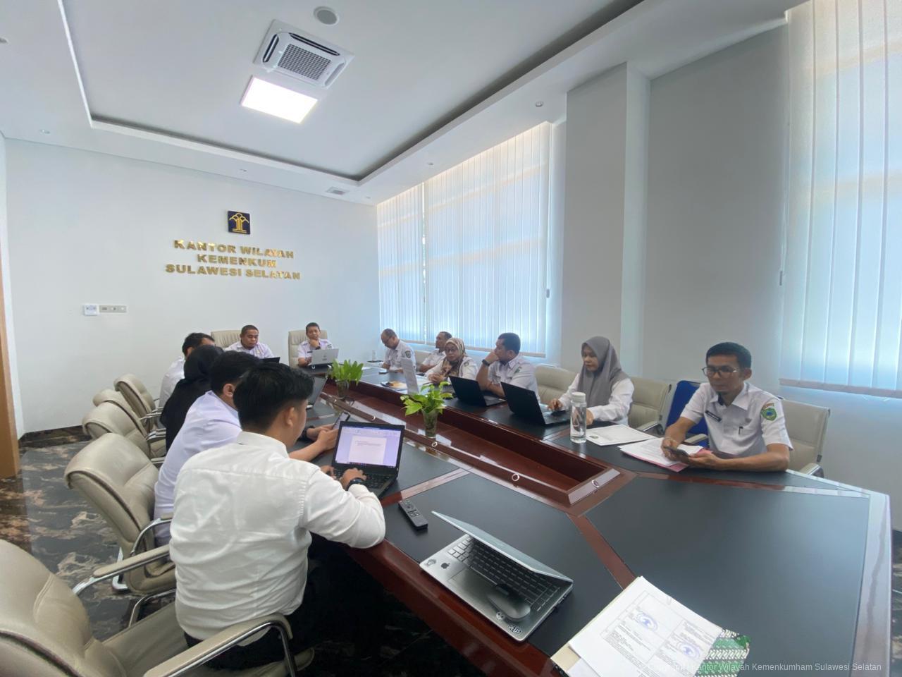 Kanwil Kemenkum Sulsel Fasilitasi Harmonisasi Empat Rancangan Perbup Kabupaten Maros