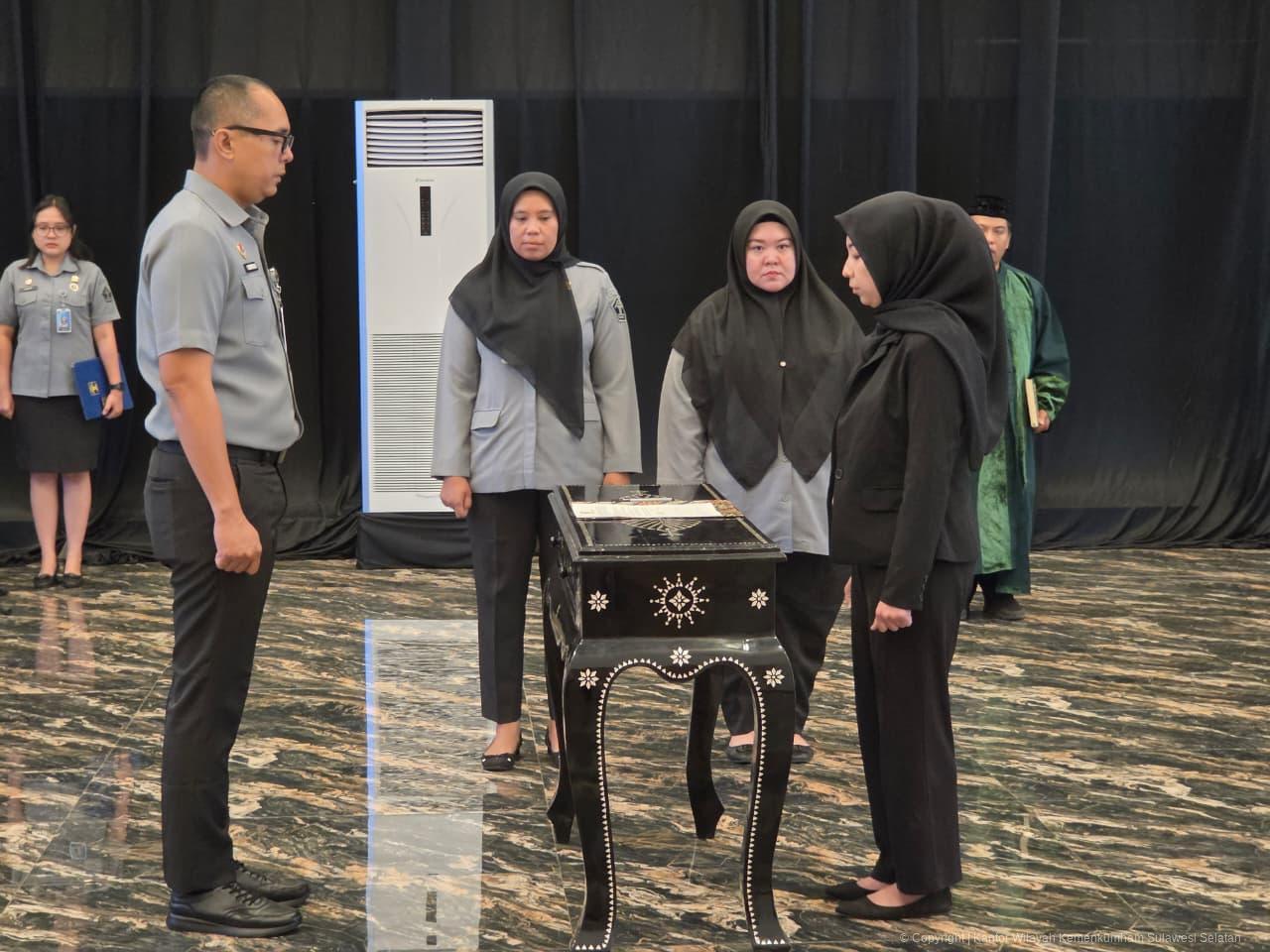 Notaris Pengganti Dilantik, Kadiv Yankum Tekankan Kehati-hatian dan Profesionalisme dalam Bertugas