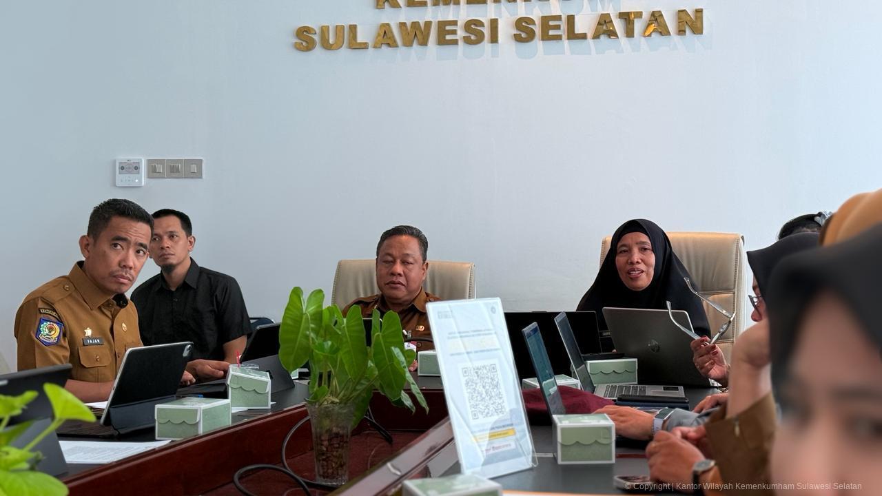 Kanwil Kemenkum Sulsel Matangkan Konsepsi Lima Rancangan Produk Hukum Kota Makassar