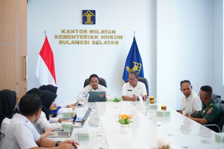 Batas Wilayah Dipertegas Kanwil Kemenkum Sulsel Harmonisasi 14 Raperwali Kota Makassar
