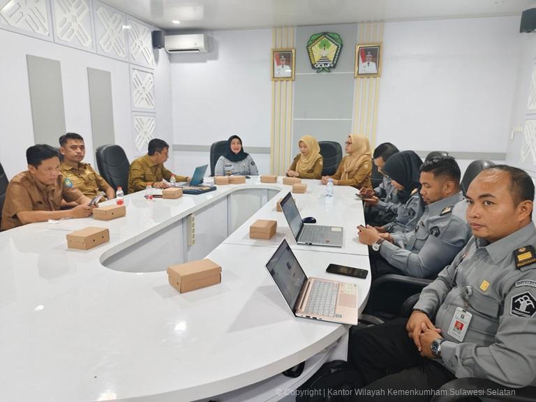 Beri Layanan Terbaik Kanwil Kemenkum Sulsel Harmonisasi 2 ranperbup Gowa di Kantor Bupati1