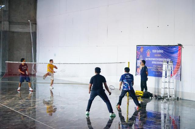 Cabor Bulutangkis Jadi Ajang Sportif Sambut HUT RI dan Hari Pengayoman ke 801