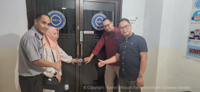 Cegah Praktik Kecurangan Panitia bersama BKN Makassar Segel Ruang Ujian CAT Catar POLTEKIM POLTEKIP