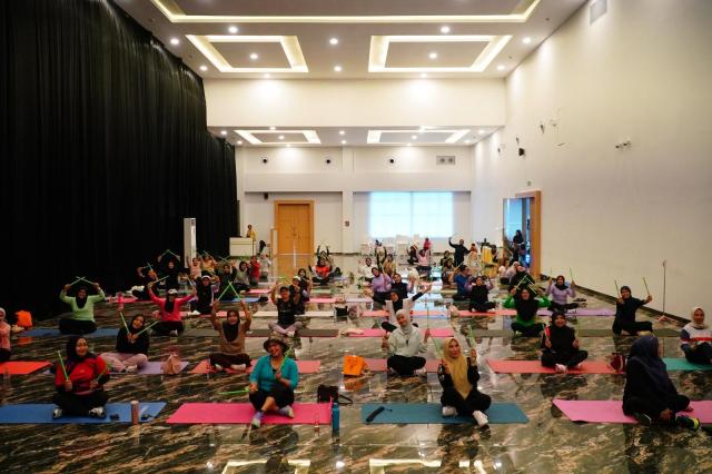 DWP Kanwil Kemenkum Sulsel Gelar Pound Fitness Olahraga Seru yang Bakar Ratusan Kalori