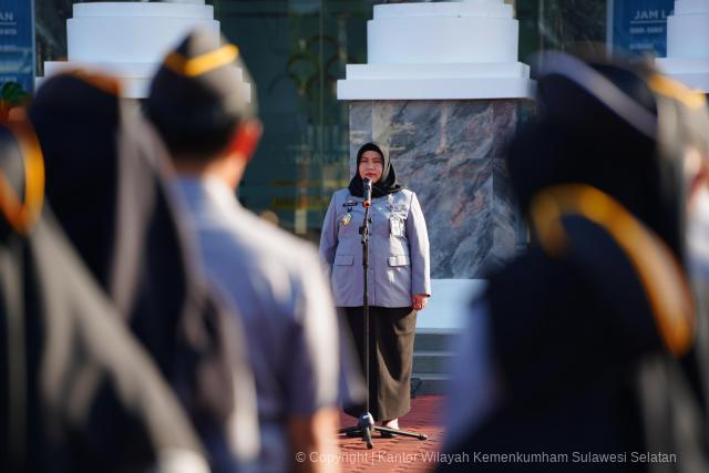 Disiplin dan Semangat Kerja Kunci Optimalkan Kinerja ASN Kemenkum Sulsel