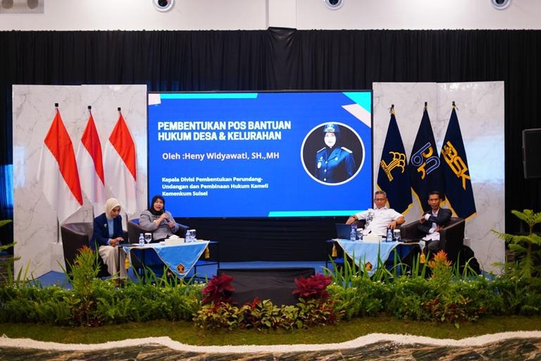 Diskusi Strategi Kebijakan Kadiv P3H Kanwil Kemenkum Sulsel Bahas Urgensi Pembentukan Posbankum DesaKelurahan