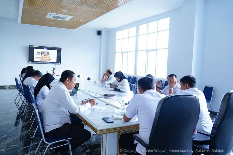 Dukung Pemberdayaan Ekonomi Daerah Kakanwil Andi Basmal ikuti Webinar Edukasi Indikasi Geografis