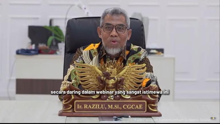 Dukung Pemberdayaan Ekonomi Daerah Kakanwil Andi Basmal ikuti Webinar Edukasi Indikasi Geografis3
