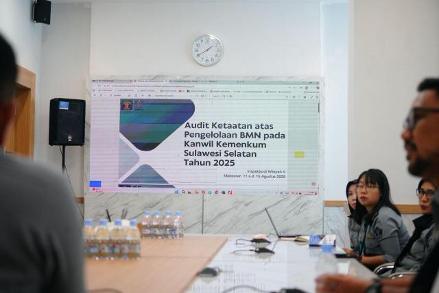 Entry Meeting Audit Ketaatan Pengelolaan BMN Kakanwil Andi Basmal Tegaskan Komitmen Akuntabilitas1
