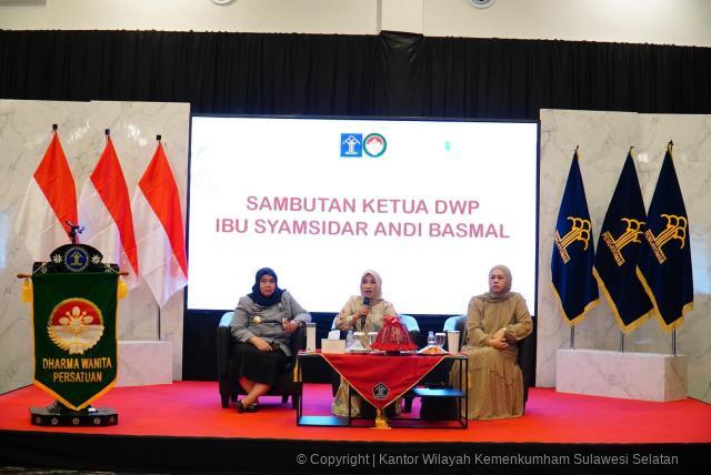 Halal Bi Halal DWP Kanwil Kemenkum Sulsel Rajut Kebersamaan Lewat Silaturahmi dan Arisan Perdana